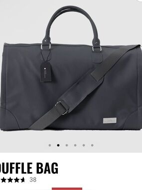 Brand New - Grey Duffel Bag with Shoulder Strap - Hotel Collection